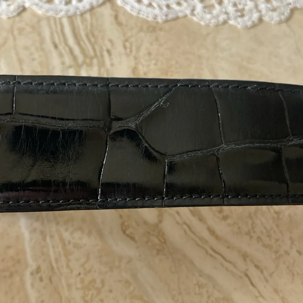 Kieselstein-Cord Sun with Black Alligator Belt, Size 3. - Picture 8 of 9